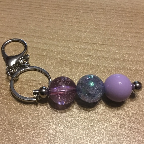 Accessories - Purple Beaded Keychain Accessory